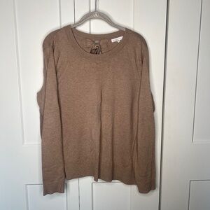 New York & Company Open Back Tie Sweater Women's Size Large